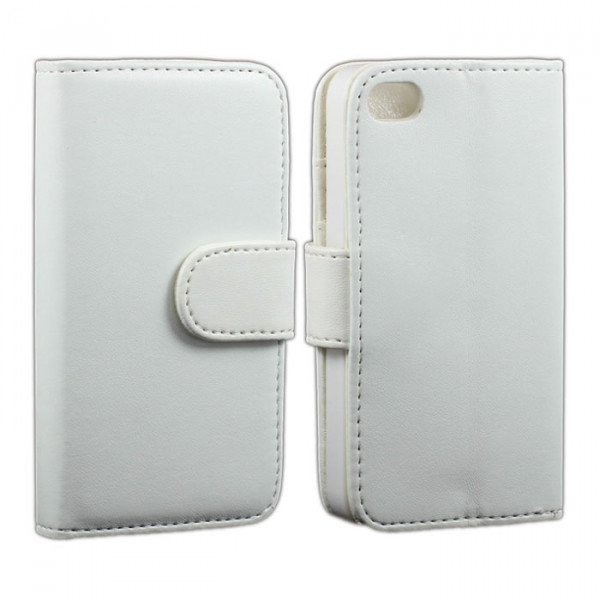 Wholesale iPhone 5C Simple Flip Leather Wallet Case (White)